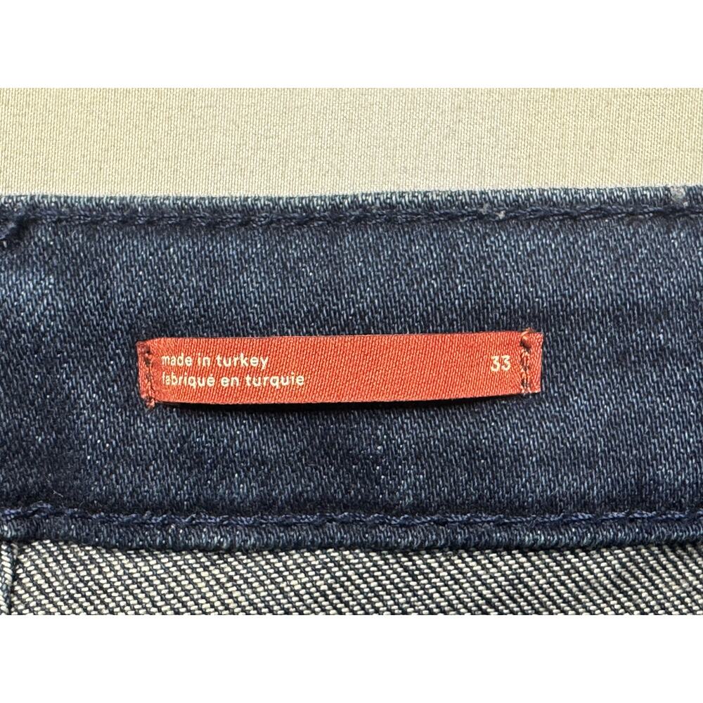 Pilcro by Anthropologie Women's Raw Hem Flare Blue Denim Jeans - Size33 (38x31) - Picture 4 of 5